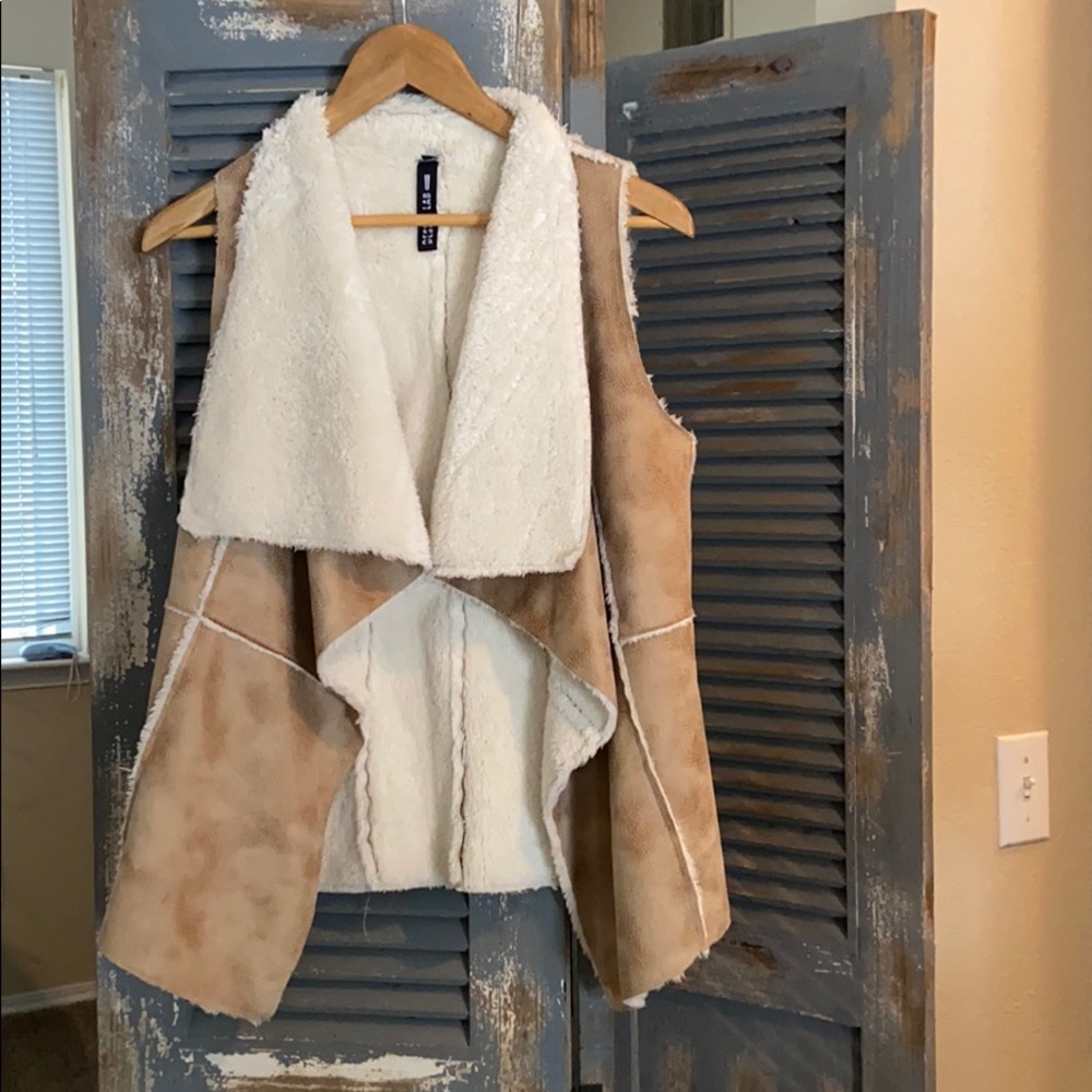 Design Lab for L&T faux fur vest